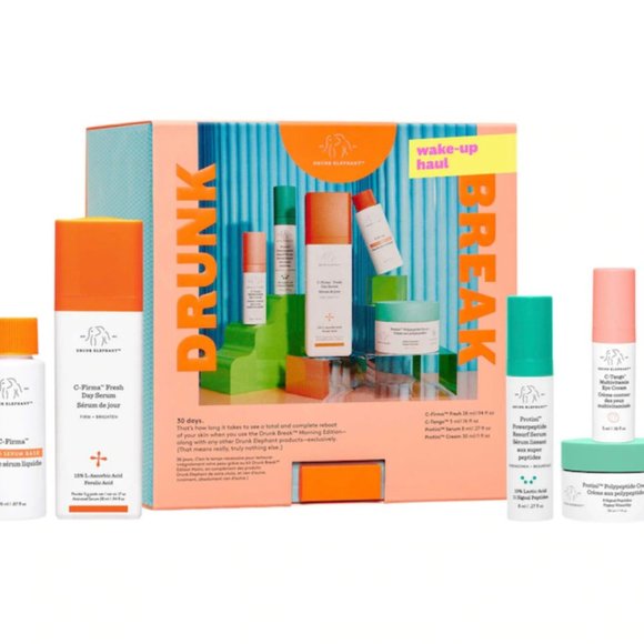 Drunk Elephant Skincare Drunk Elephant Drunk Break Wakeup Haul Day